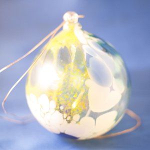 Hand blown glass globe ornament 1